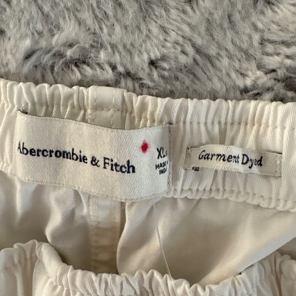 Abercrombie Fitch Women Baggy Cargo Pants High Rise XL Pull On Coastal NWT - Picture 4 of 8